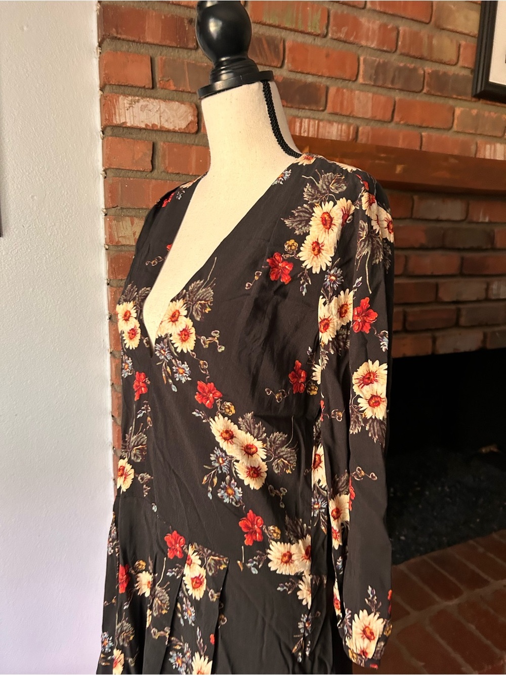 Anthropologie The Odells Daisy Floral Midi Dress Sz S - Picture 5 of 8
